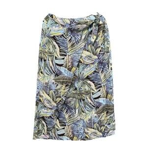 Surya Women's Wrap Skirt Tropical Design Size XL Vintage 90s